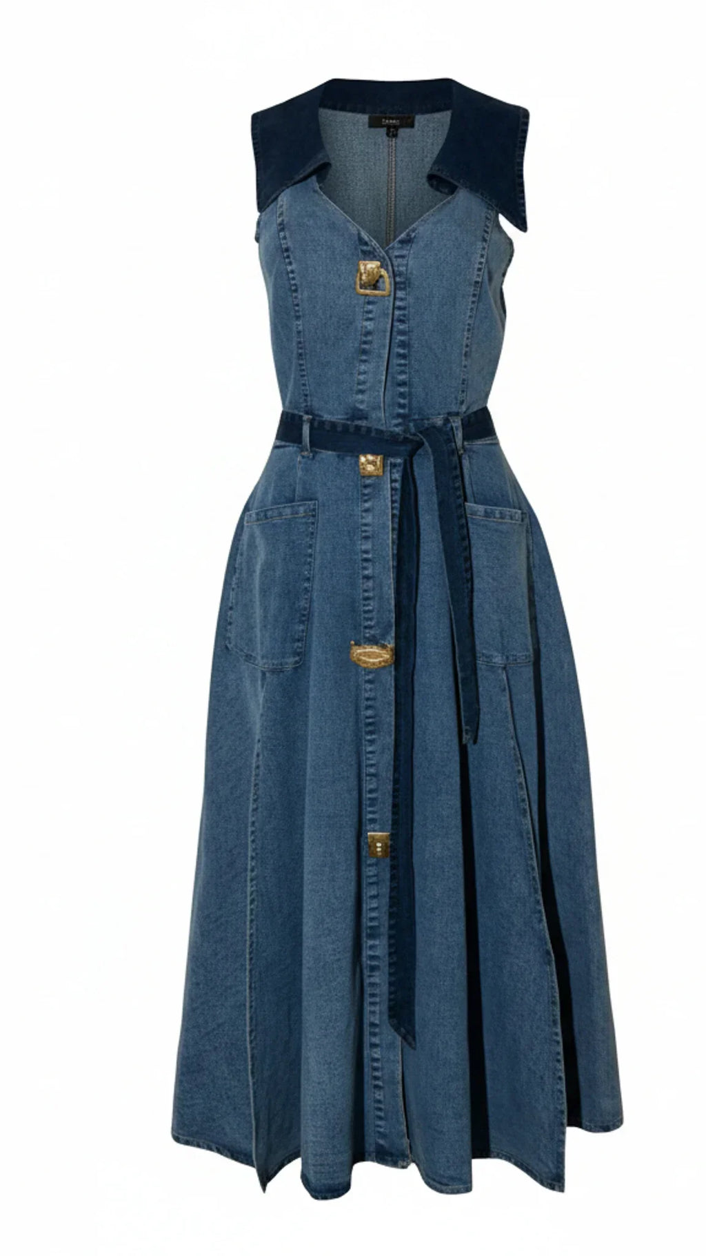 Althea Denim Midi Dress