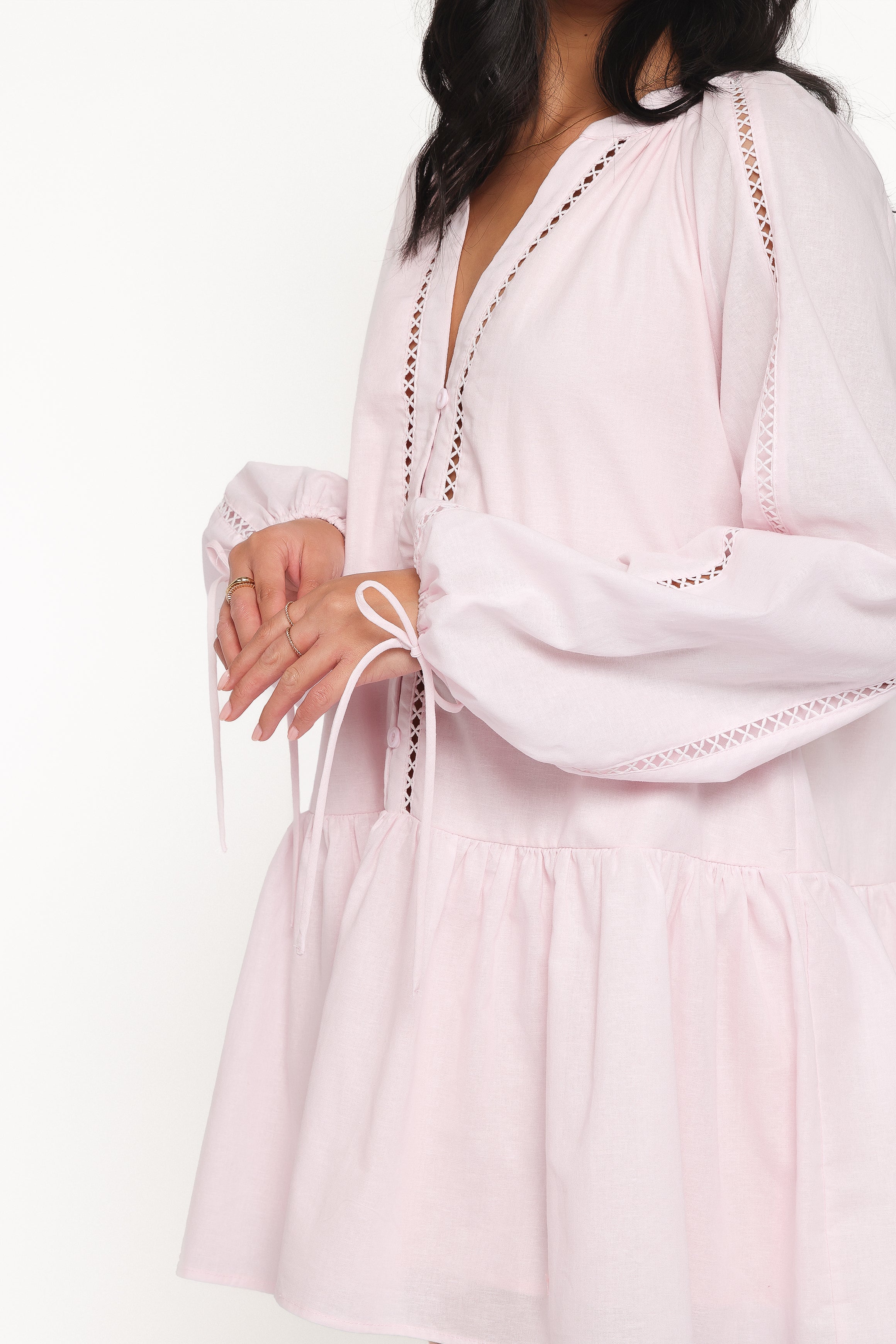 Mini-robe Hart à manches longues - Rose
