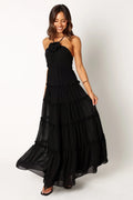 Robe longue Dottie Halterneck - Noire