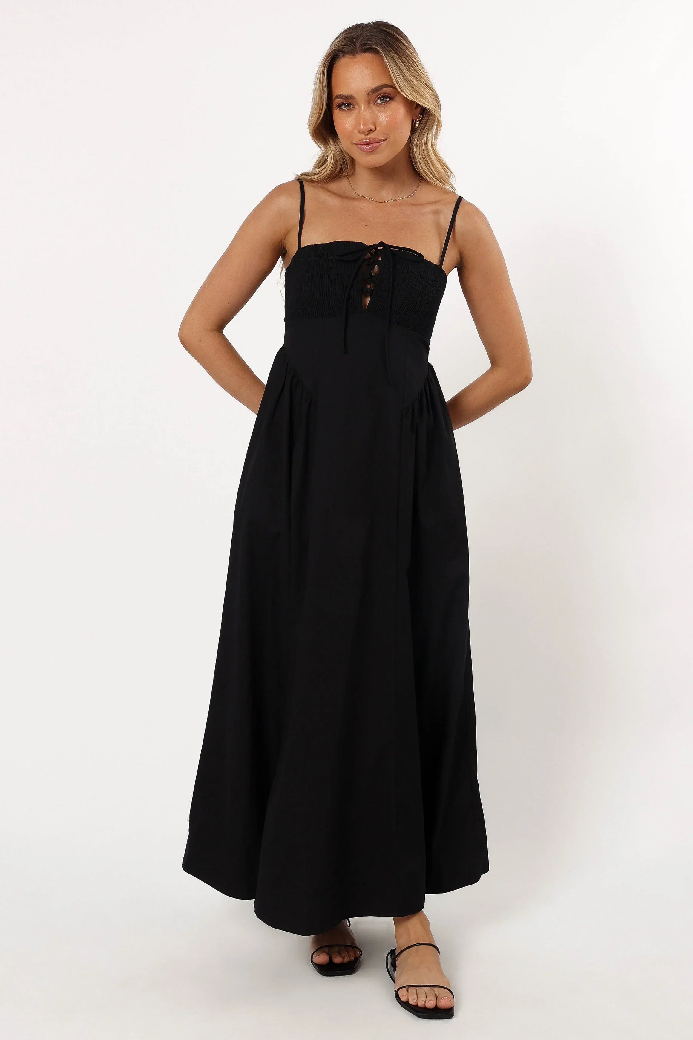 Robe midi Alena - Noire