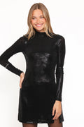Robe Courte Métallisée Taylor - Noir
