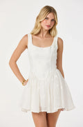 Reina Embroidered Floral Mini Dress