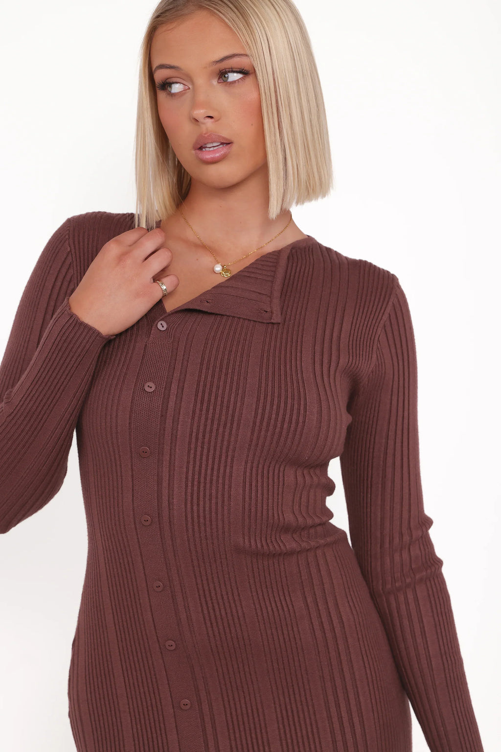 Robe midi Valia - Espresso