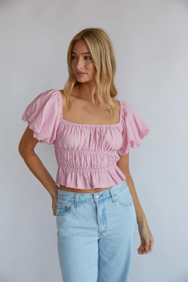 Dottie Ruffle Crop Top