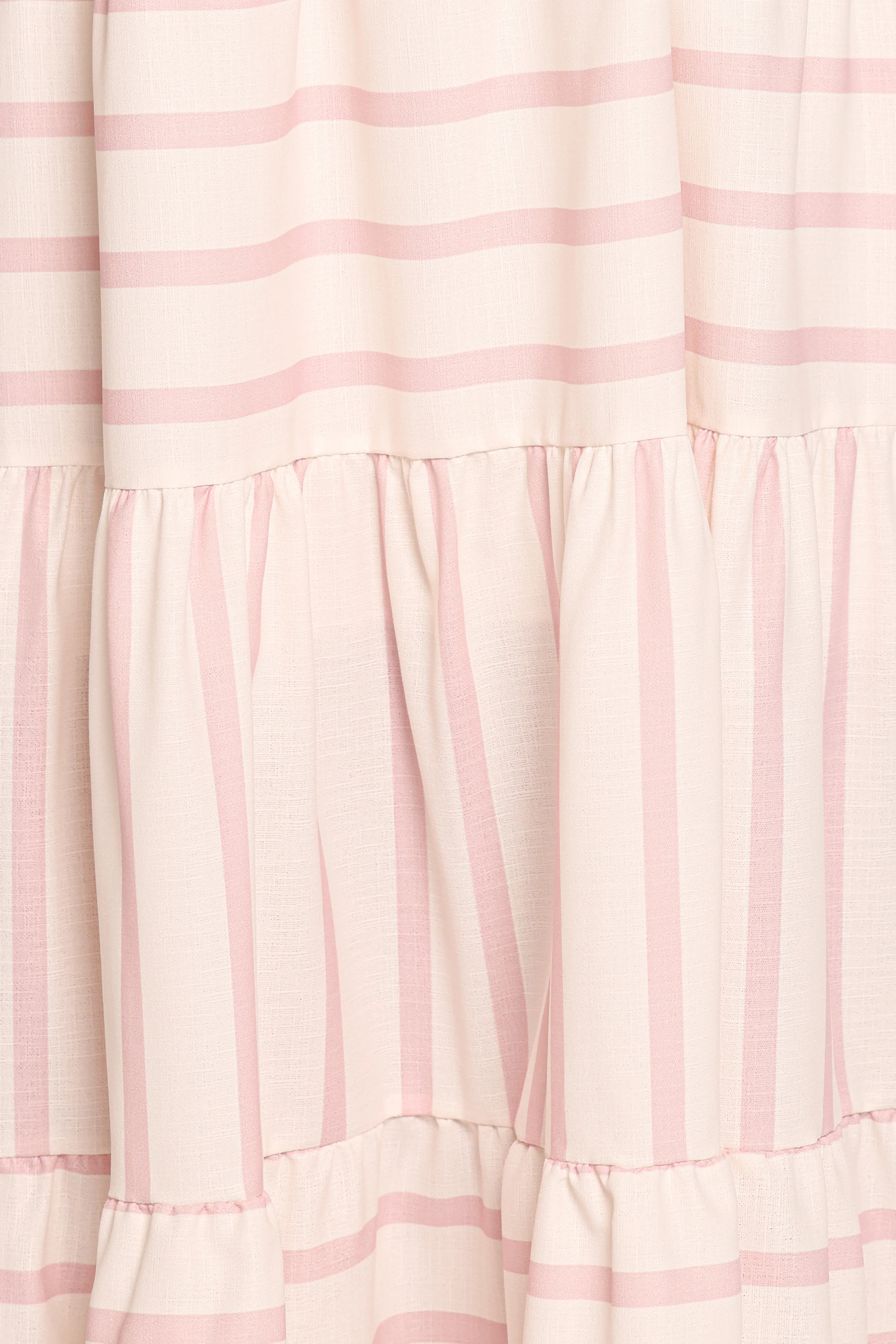 Evelin Midi Dress - Pink Stripe