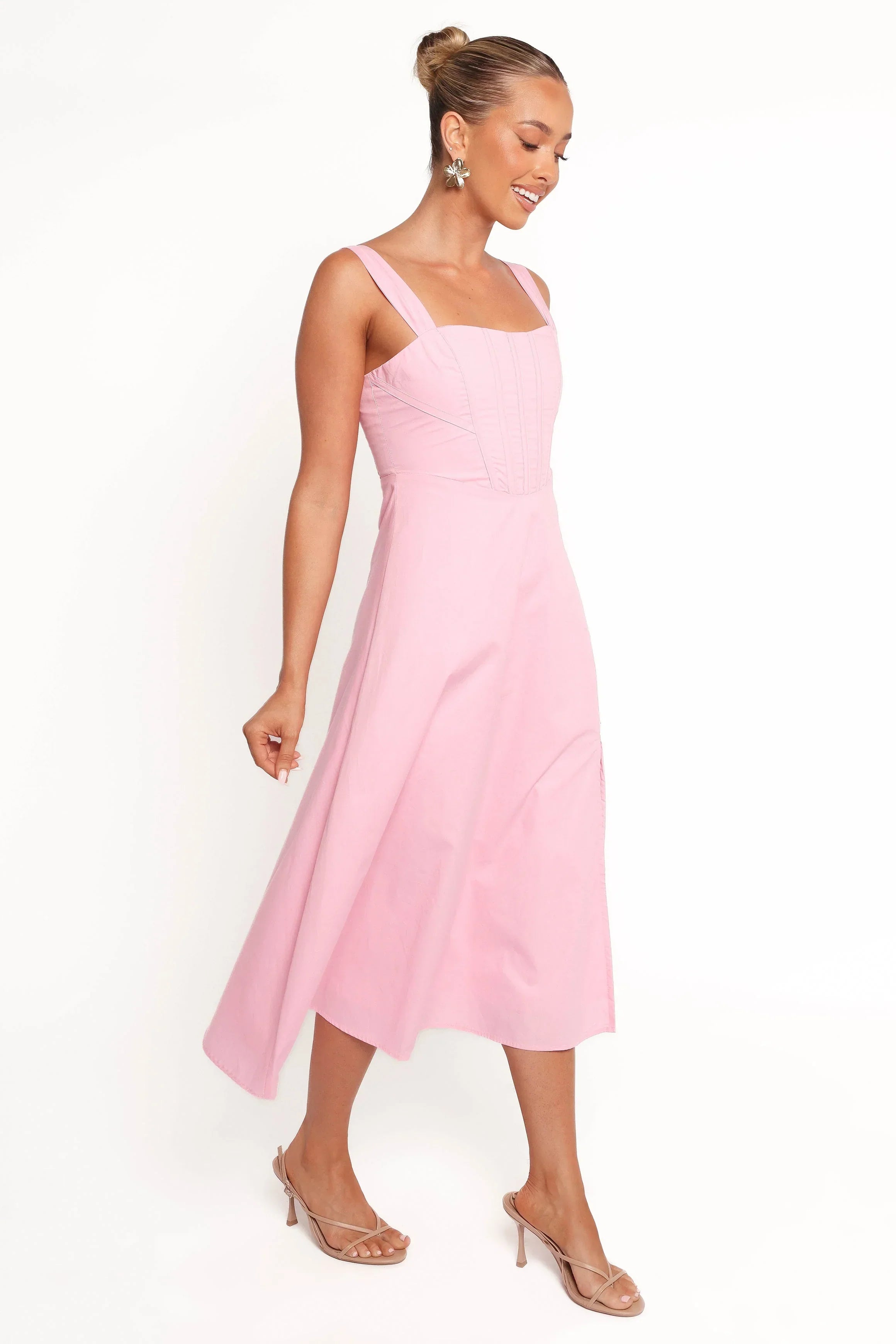 Robe midi Cosima - Rose
