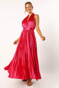Robe longue dos nu Greta - Magenta