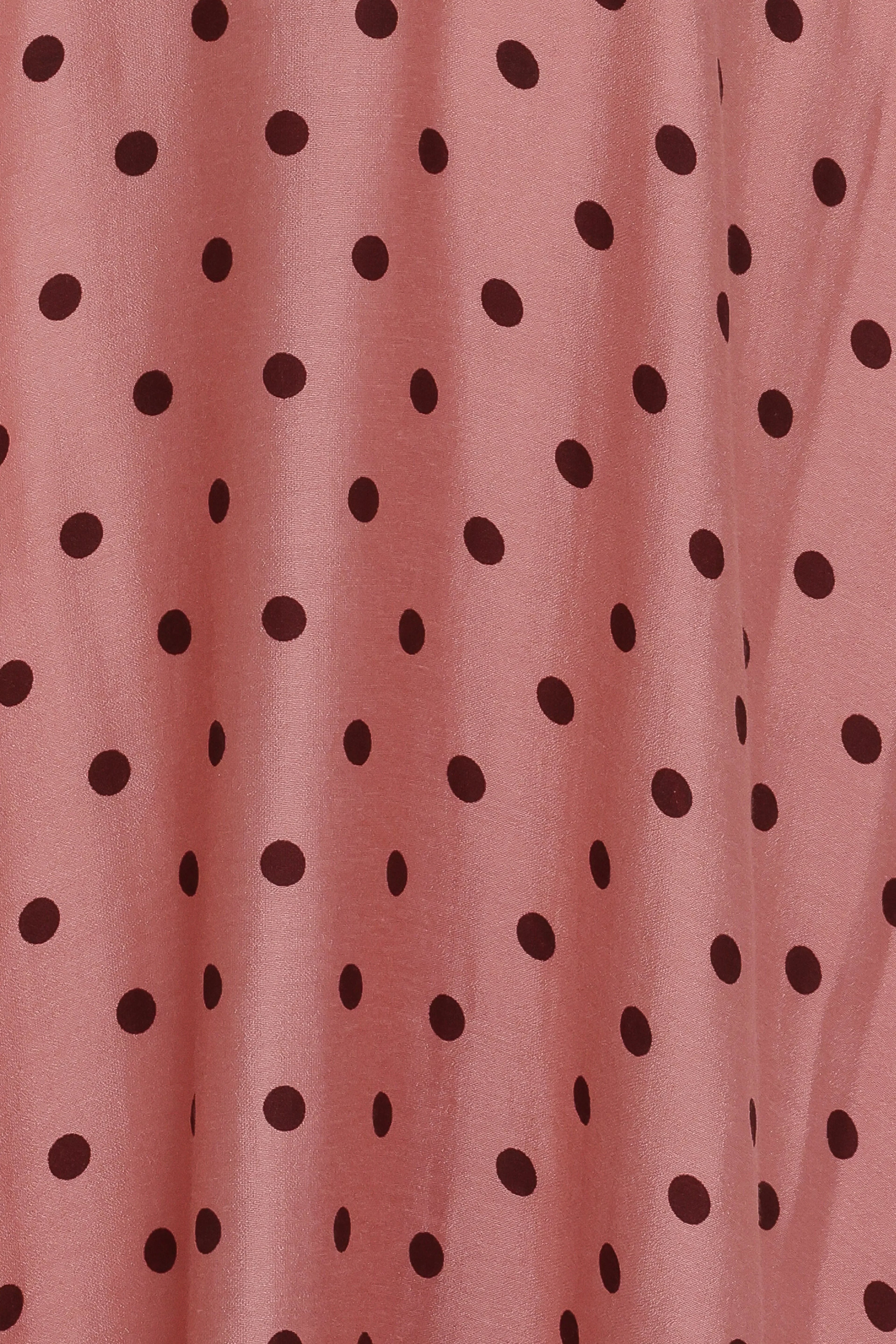 Robe midi Ayana - Rose à pois