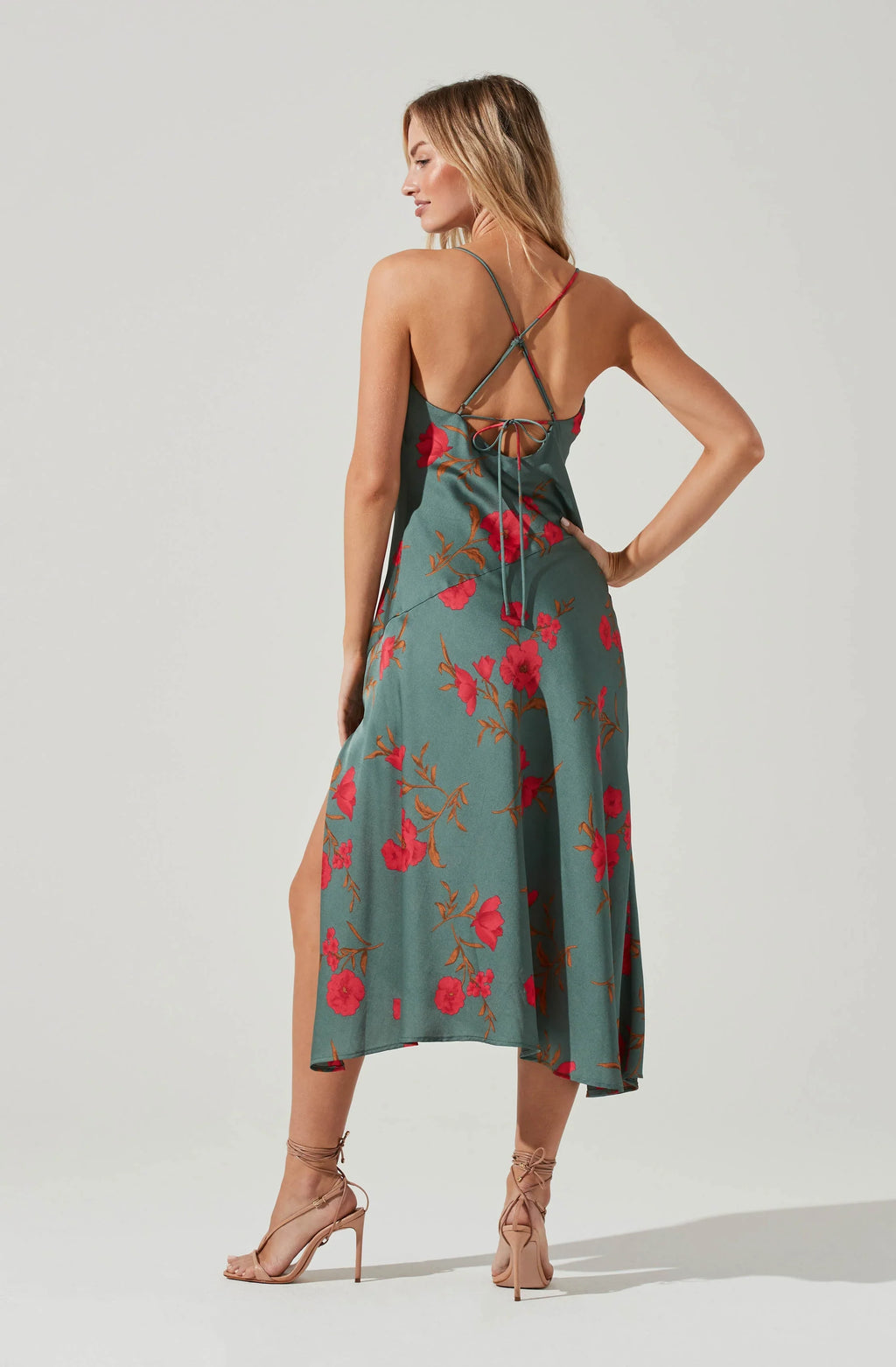 Robe midi florale Gaia