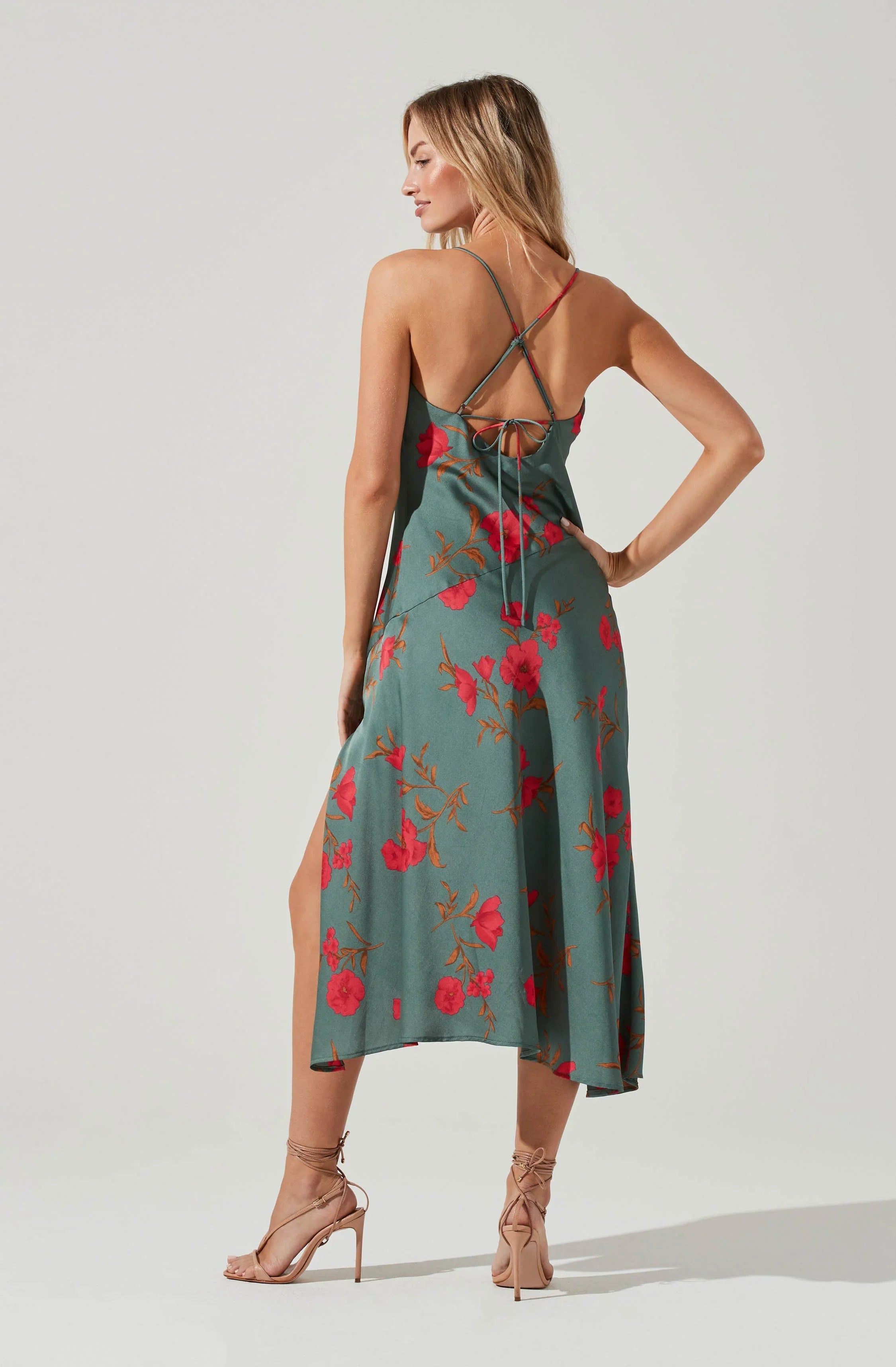 Robe midi florale Gaia