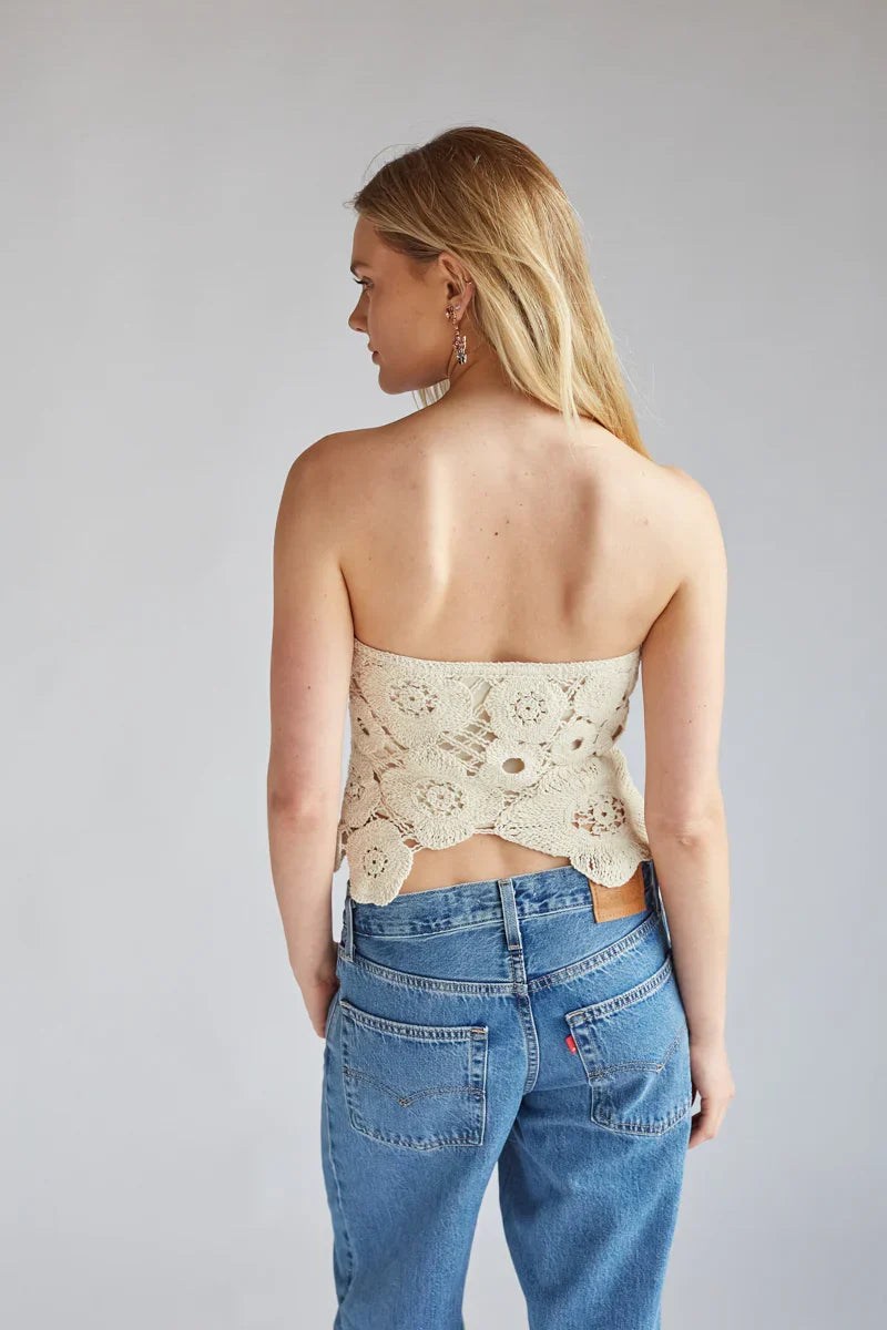 Haut bustier en crochet Sawyer