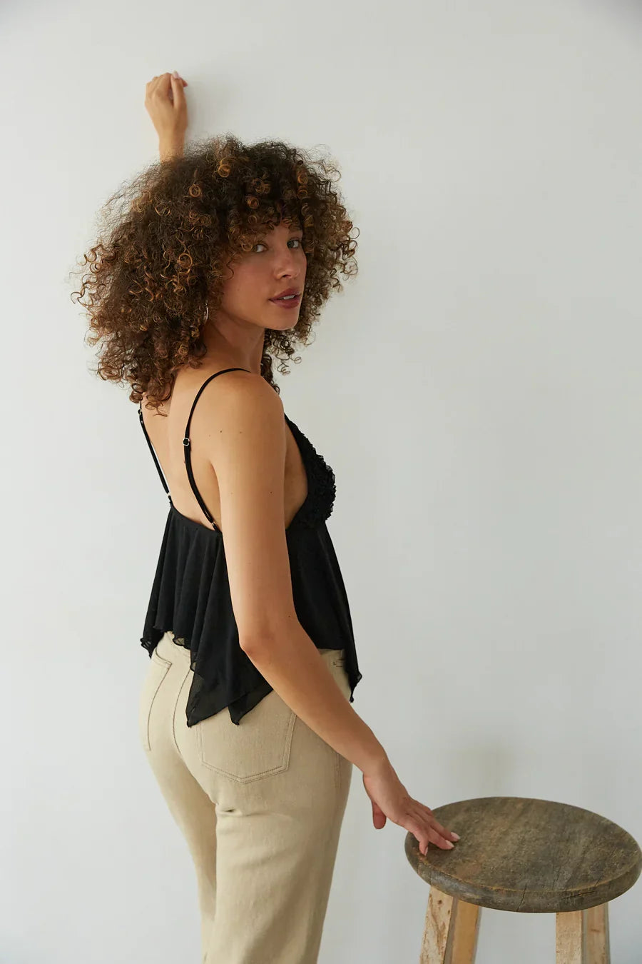 Caraco Babydoll en résille Ivy