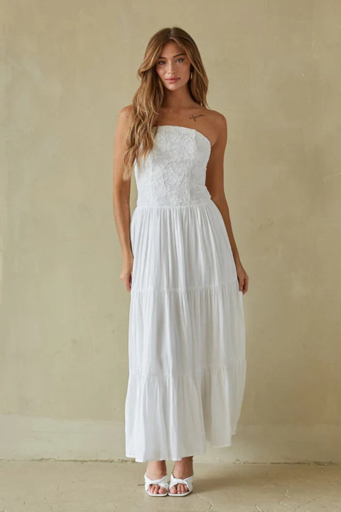 Robe longue à volants Azari