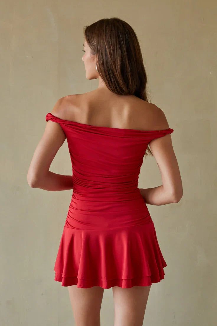 Mini-robe Cambria à bretelles torsadées