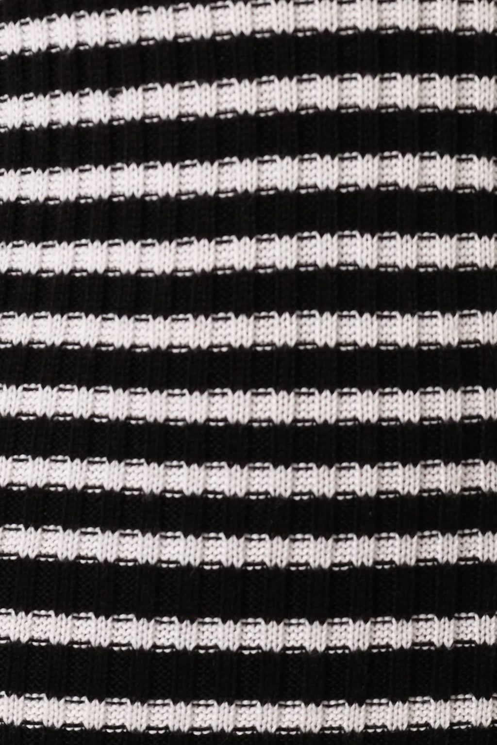 Robe midi à manches longues Camy - Noir/Blanc