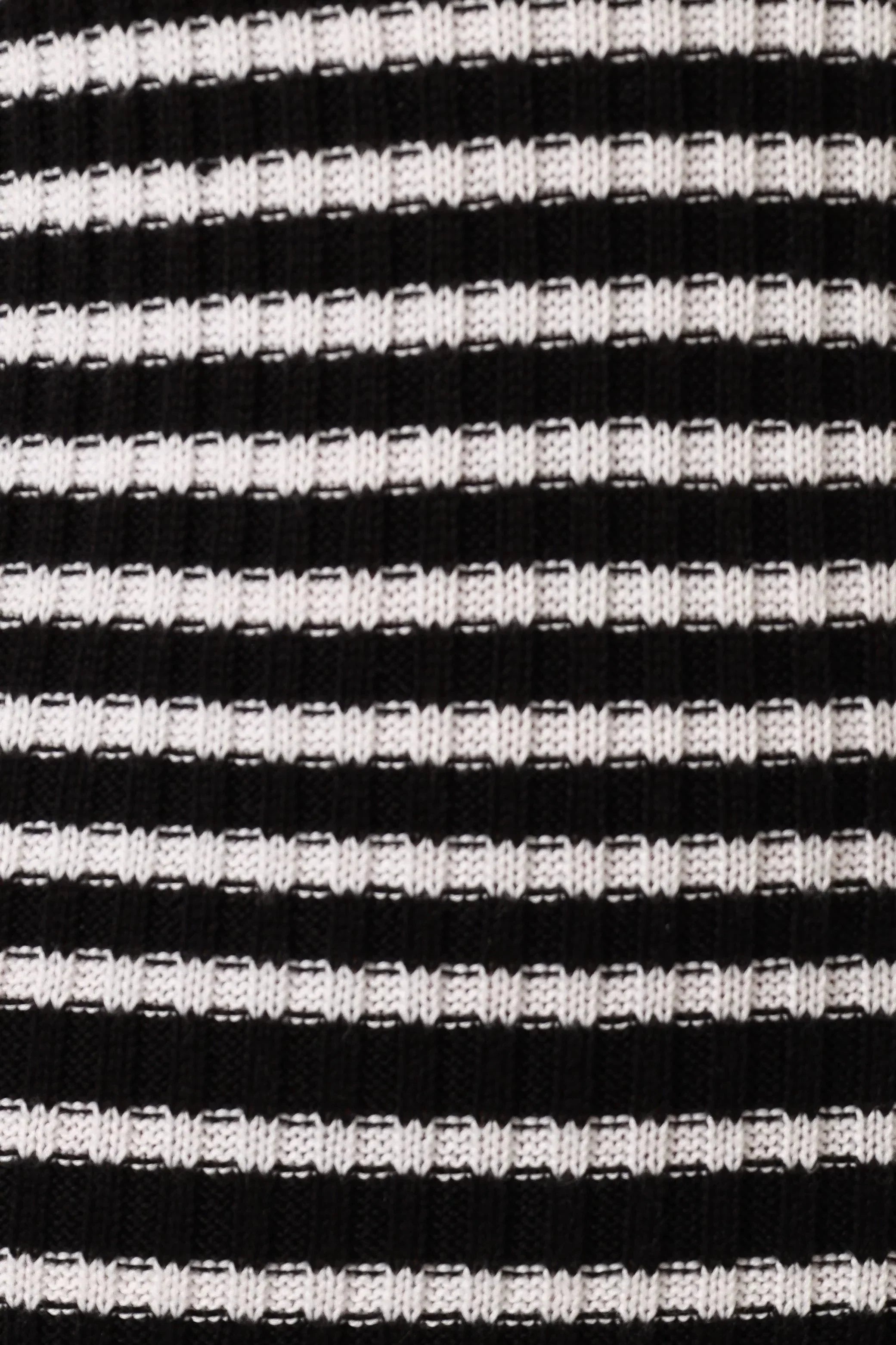 Robe midi à manches longues Camy - Noir/Blanc