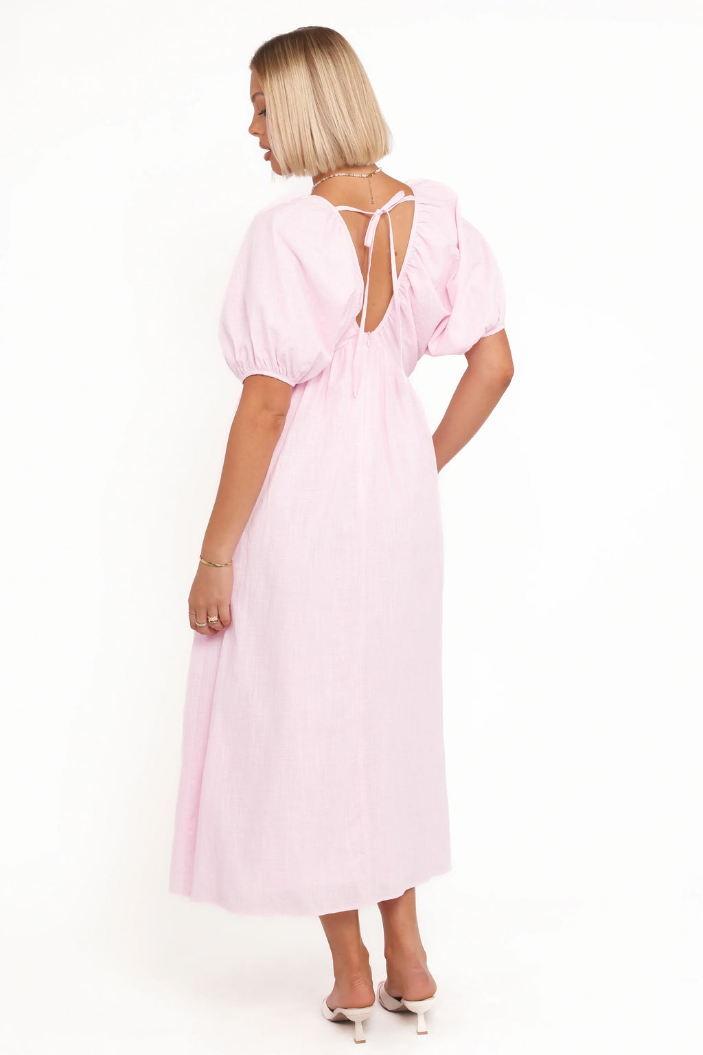 Sullivan Puff Sleeve Maxi Dress - Pink