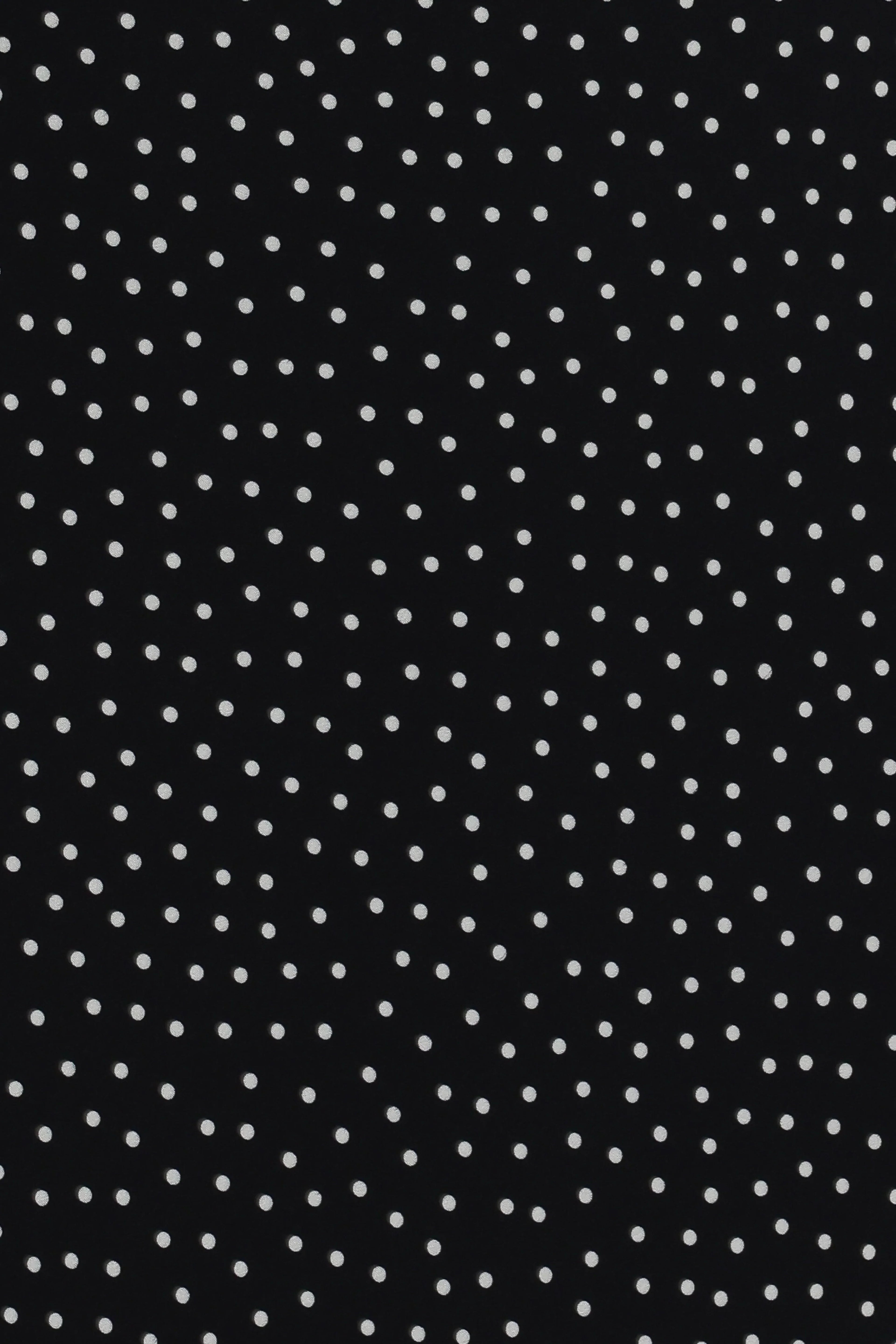 Robe longue Mirae – à pois noirs