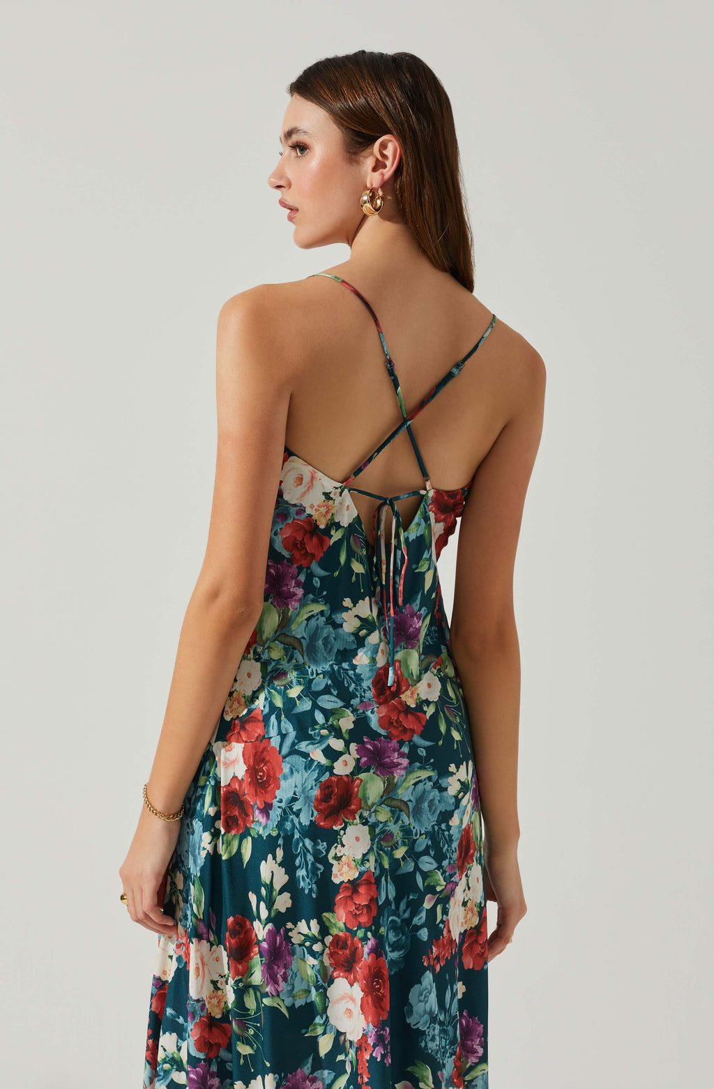 Robe midi florale Gaia