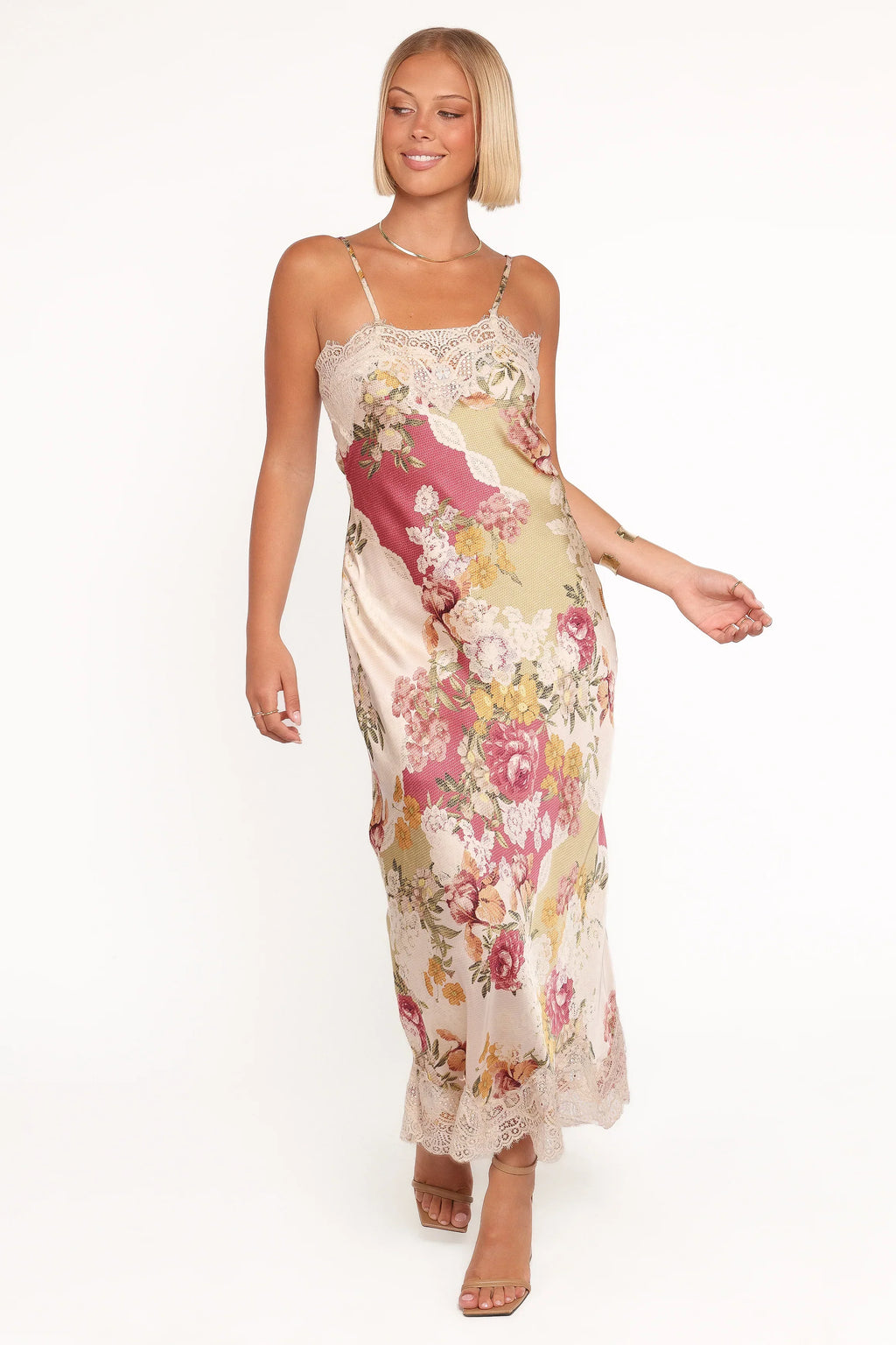 Laken Maxi Dress - Patchwork Floral