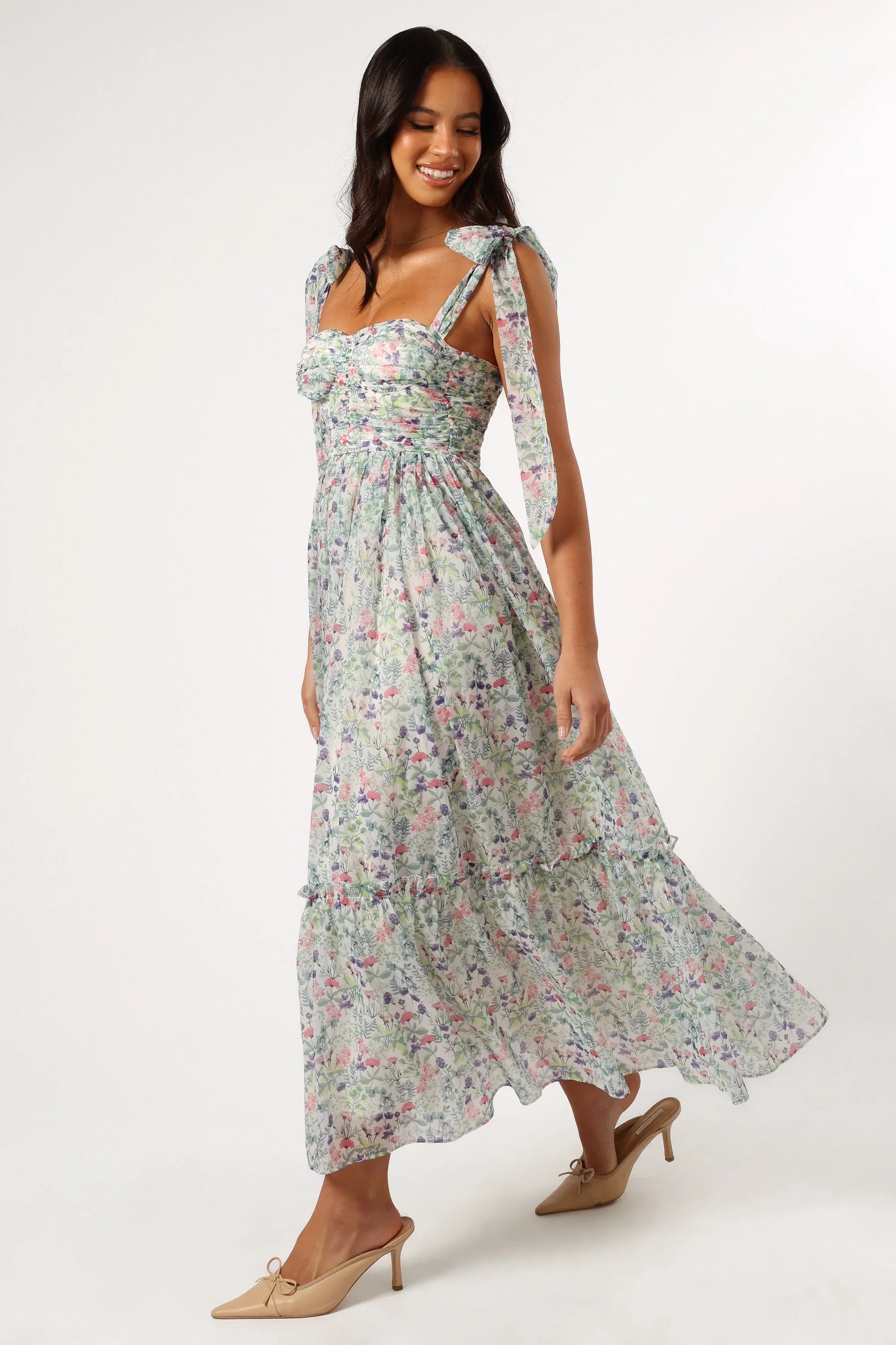 Robe mi-longue Floret - Multicolore