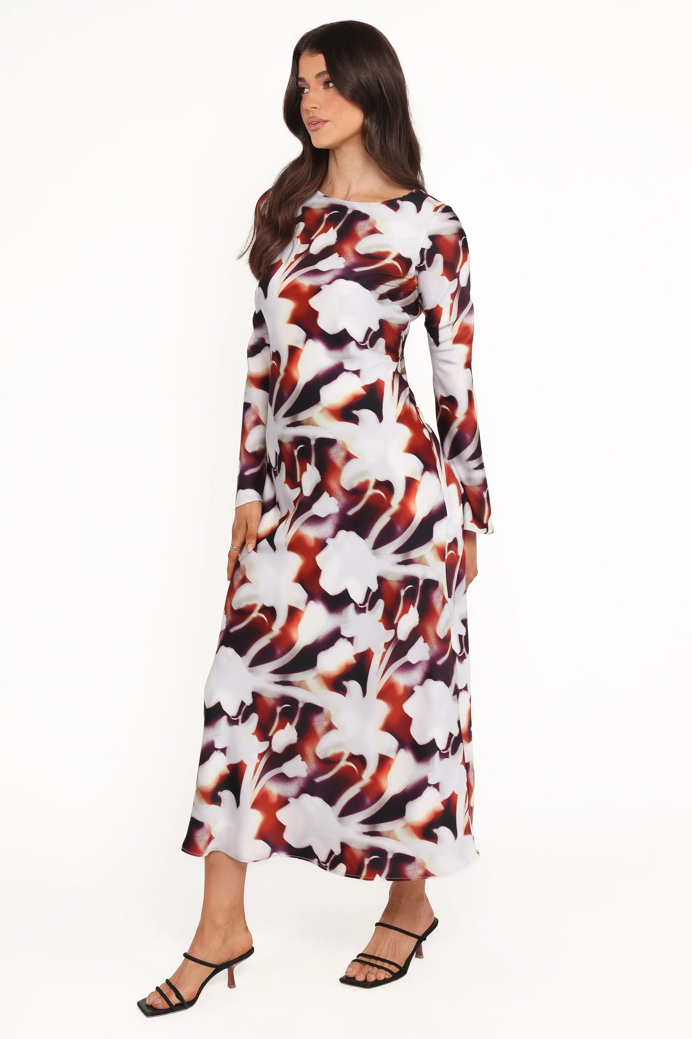 Robe longue Deidre - Imprimé floral flou