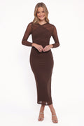 Robe Midi Honor - Chocolat