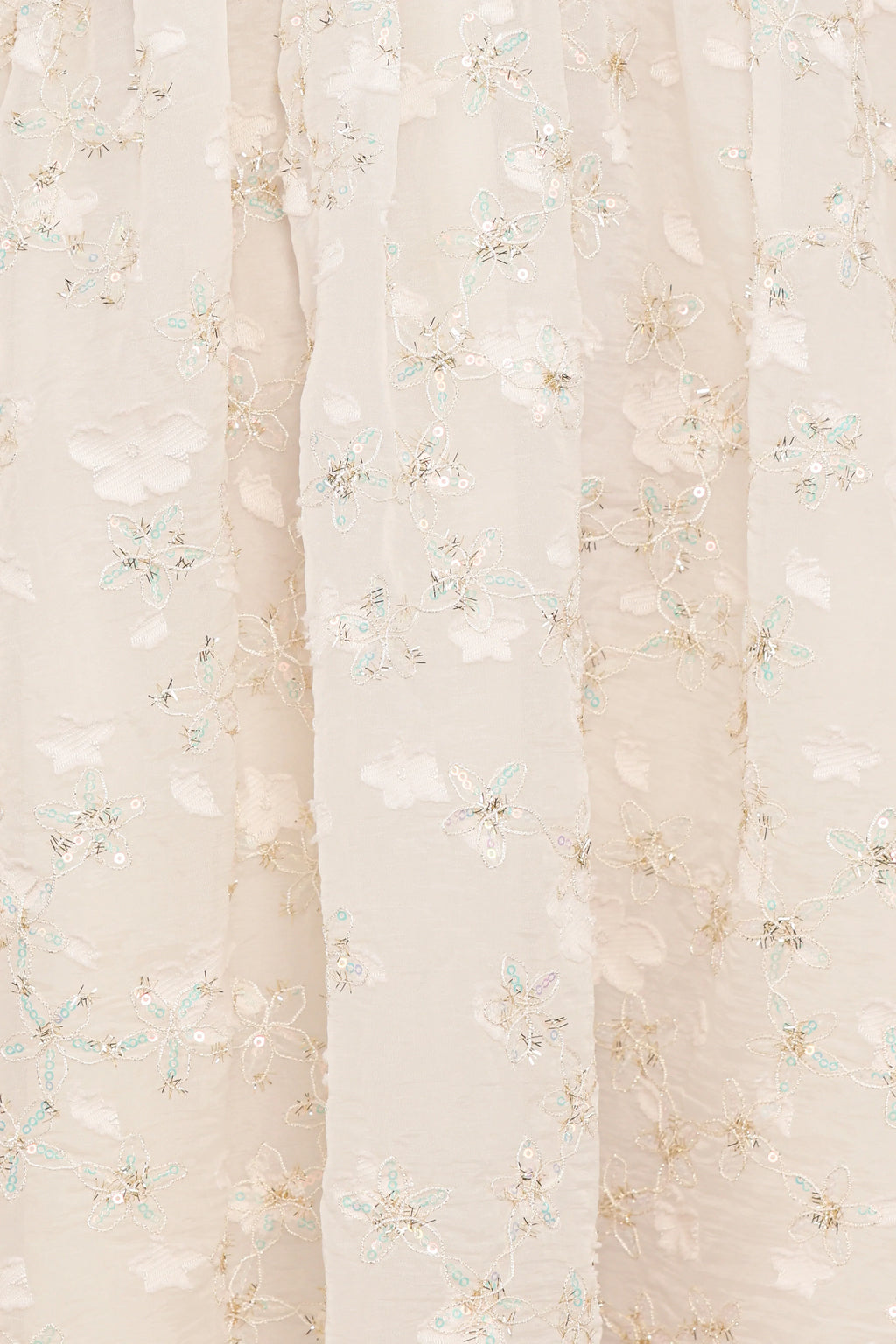 Mini-robe Lillan - Paillettes ivoire