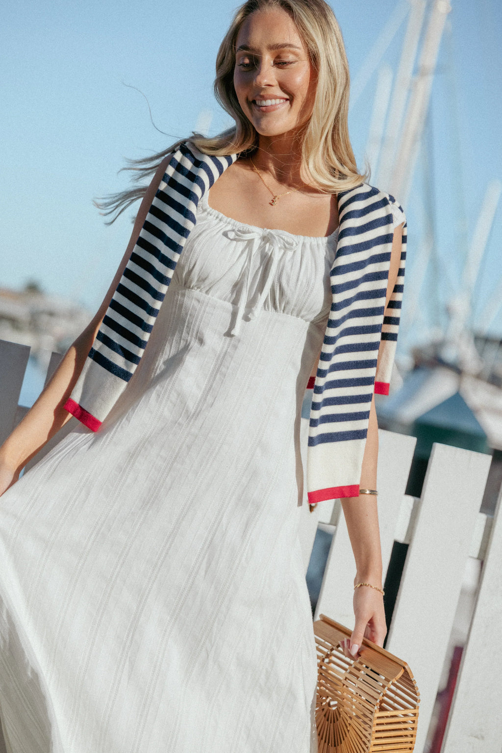 Robe longue Jessalyn - Blanc