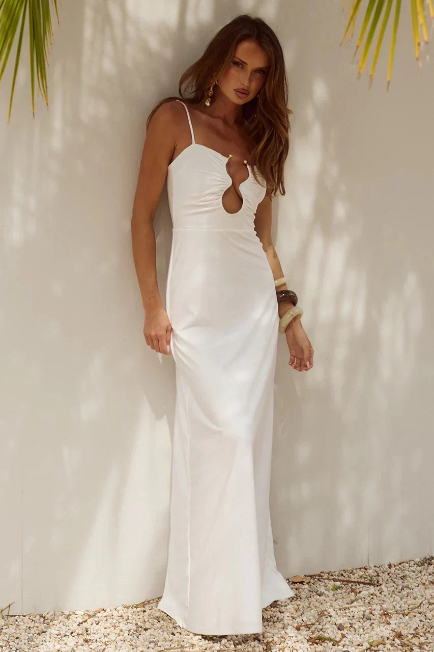 Robe longue Kalena décolletée