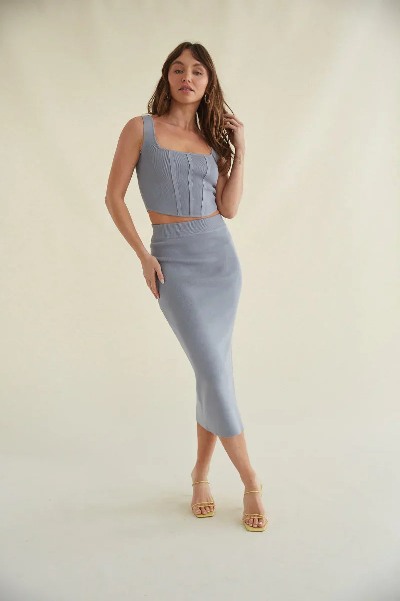 Débardeur court en maille Jacqueline