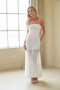 Robe longue en résille Ariella