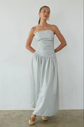 Robe longue Elara à rayures