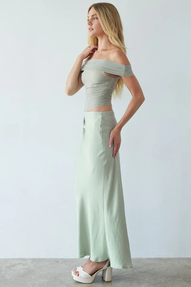 Robe longue en maille Rosalia