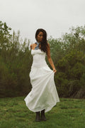 Robe longue froncée Nataly