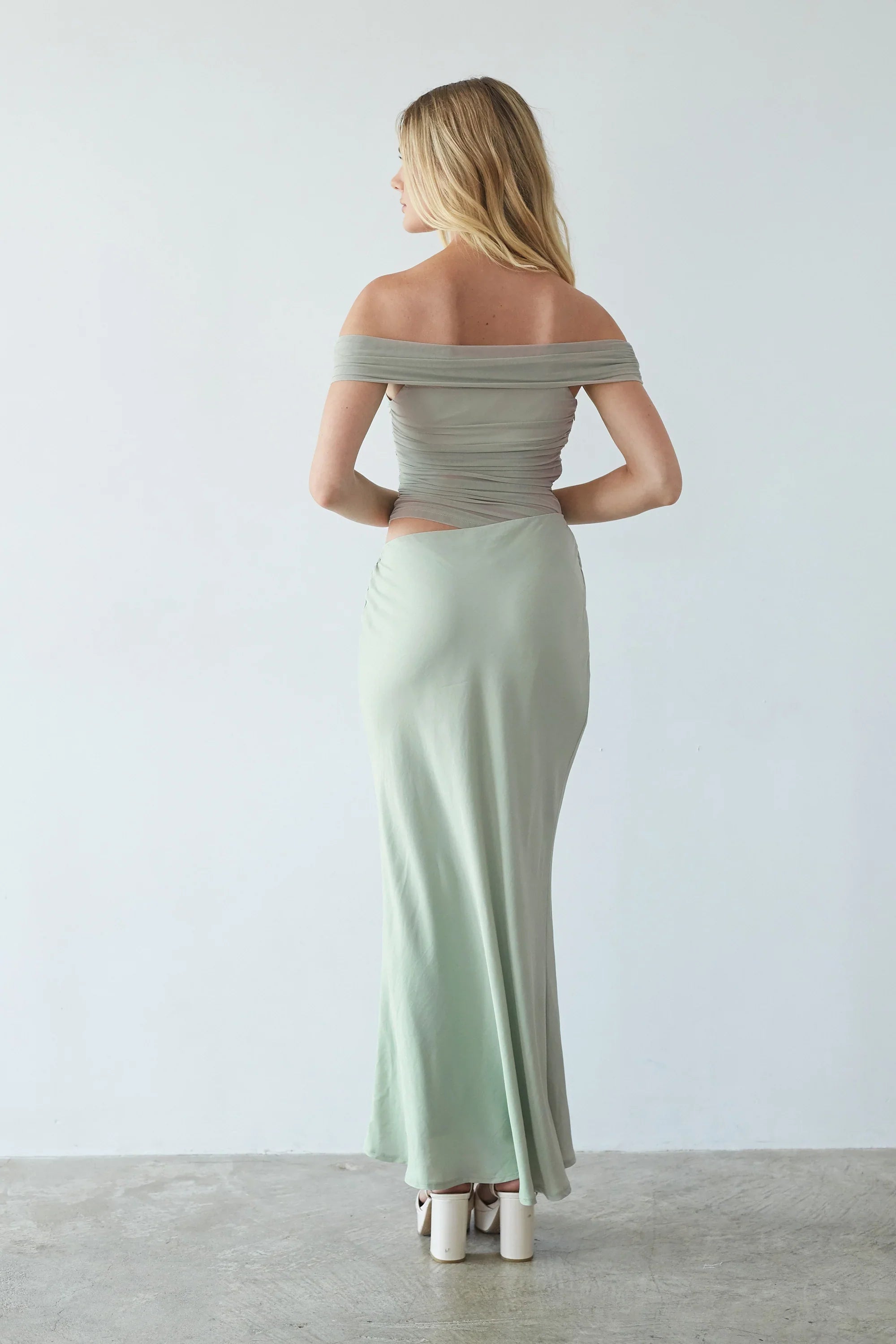 Robe longue en maille Rosalia