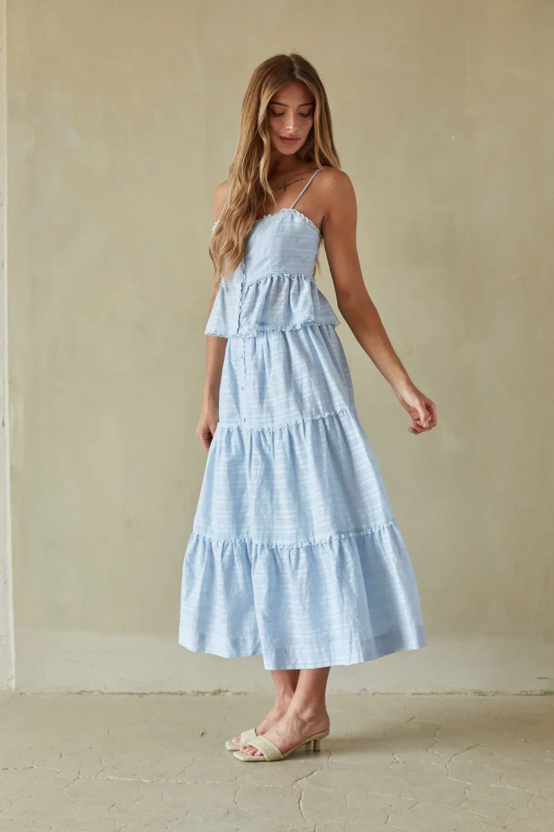 Miley Lace Tiered Maxi Skirt