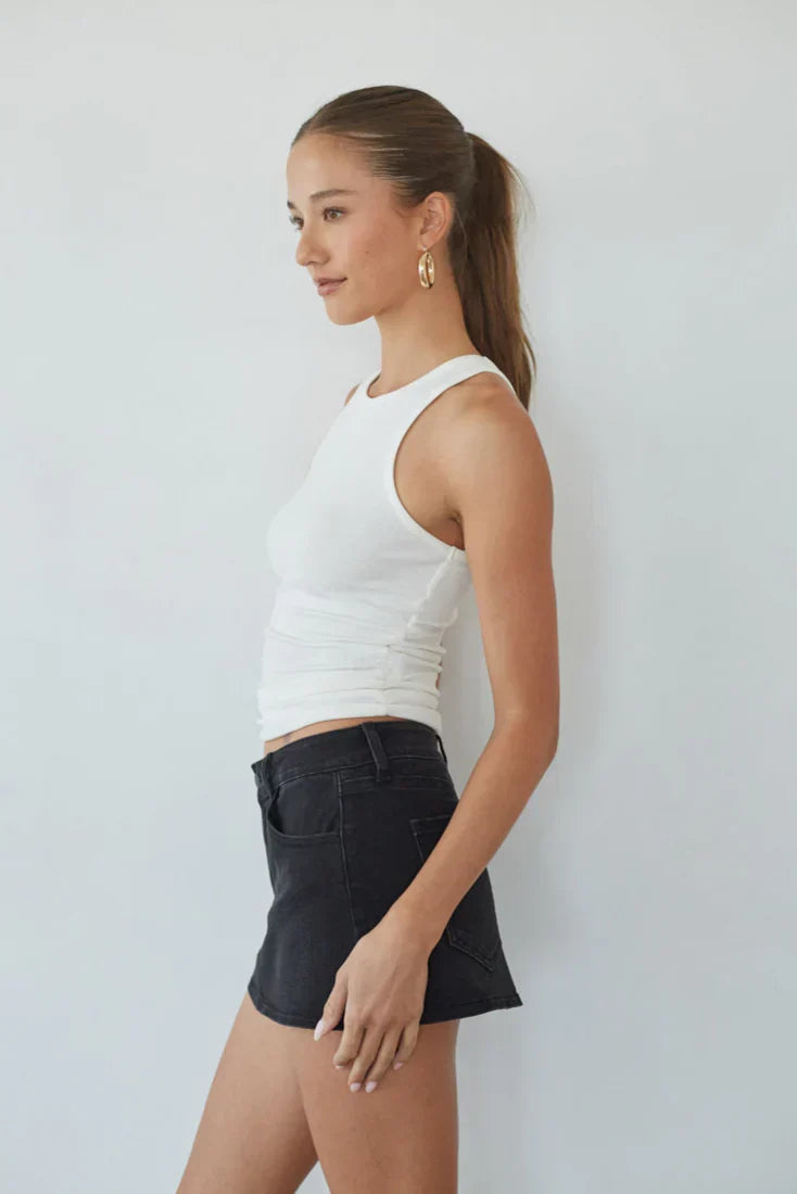 Mini-jupe short en jean Dasha