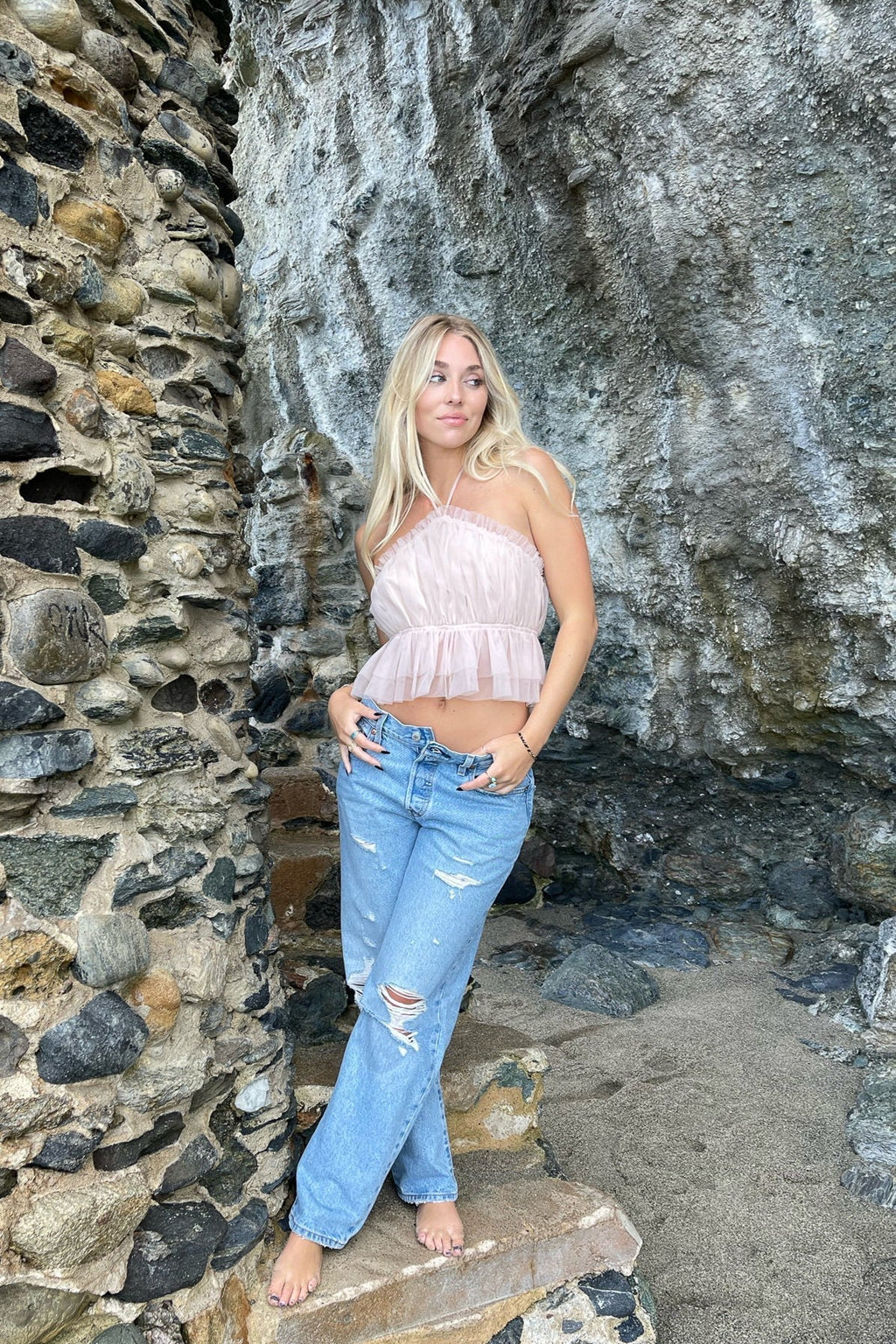 Haut Chloe dos nu en tulle