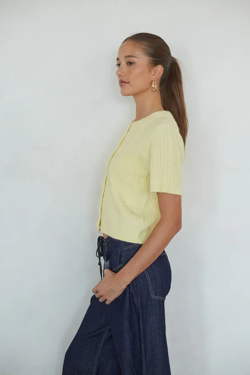 Cardigan Lauren en maille torsadée