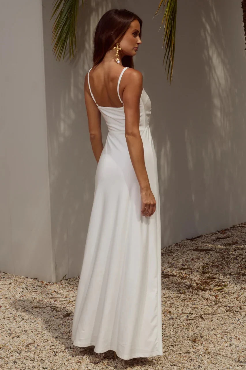 Robe longue Kalena décolletée