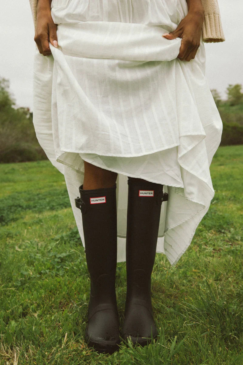 Robe longue froncée Nataly