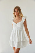 Mini-robe Ashlyn Sweetheart à volants