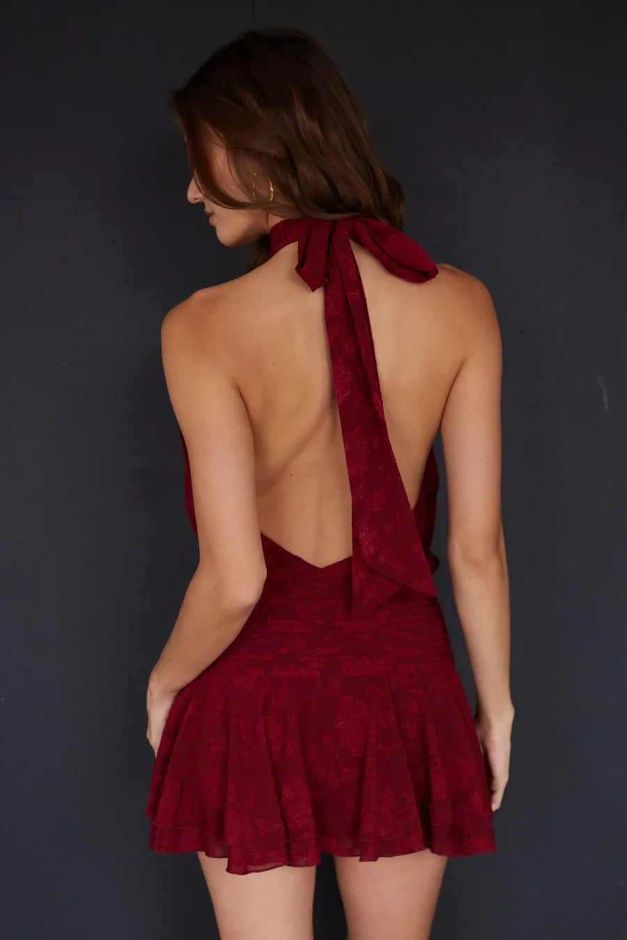 Mini-robe-combishort texturée Yaz