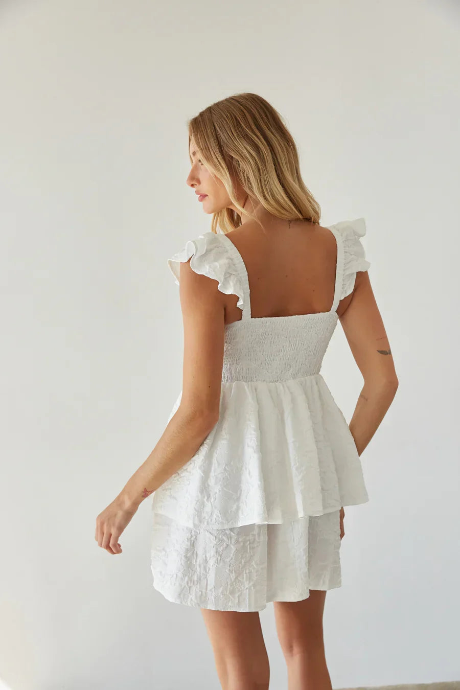 Mini-robe Ashlyn Sweetheart à volants