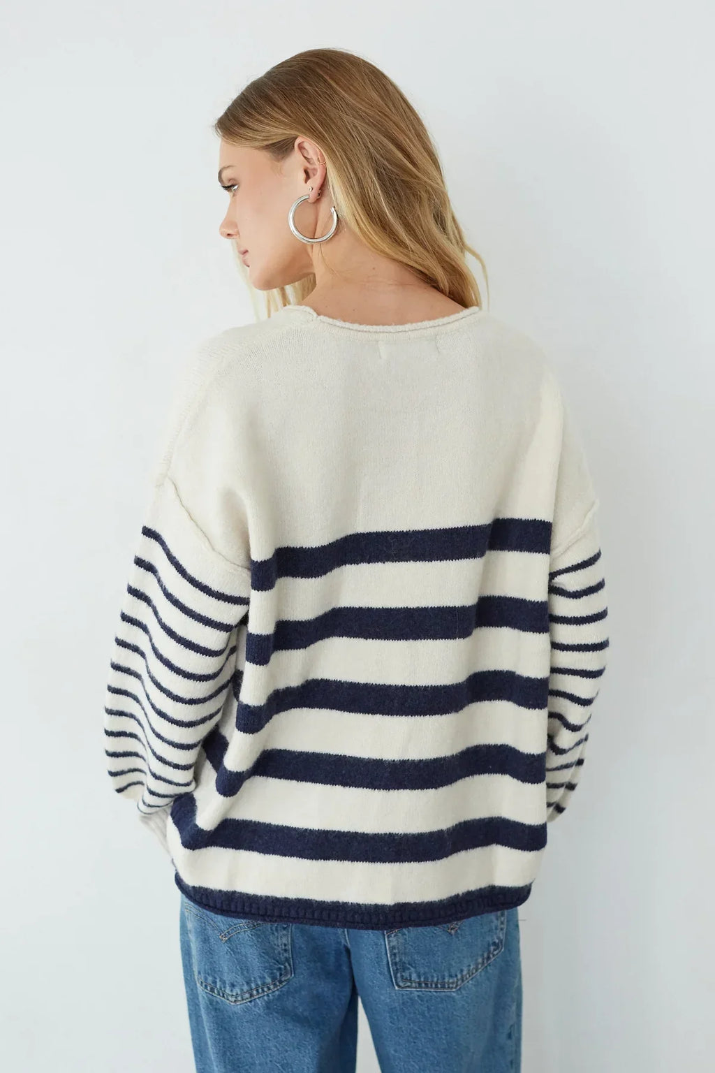 Pull oversize rayé Charlotte