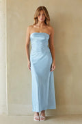 Robe longue en satin Romina