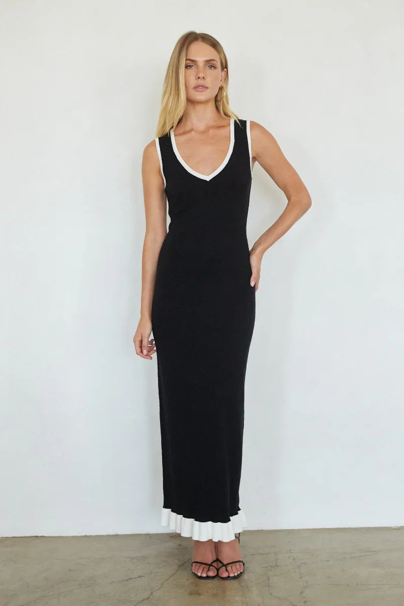 Robe longue en maille Ruthie