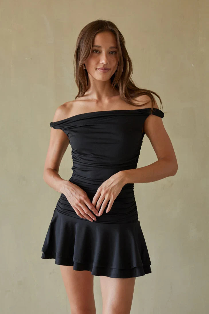 Mini-robe Cambria à bretelles torsadées