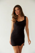 Robe courte Leah dos ouvert à nouer